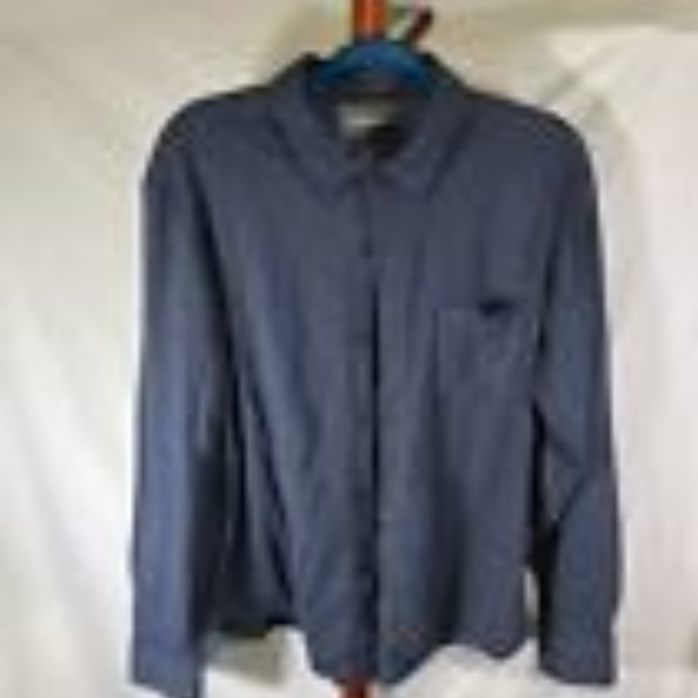 Bonobos Shirt Mens Large Blue Regular Fit Long Sleeve Button Down Short